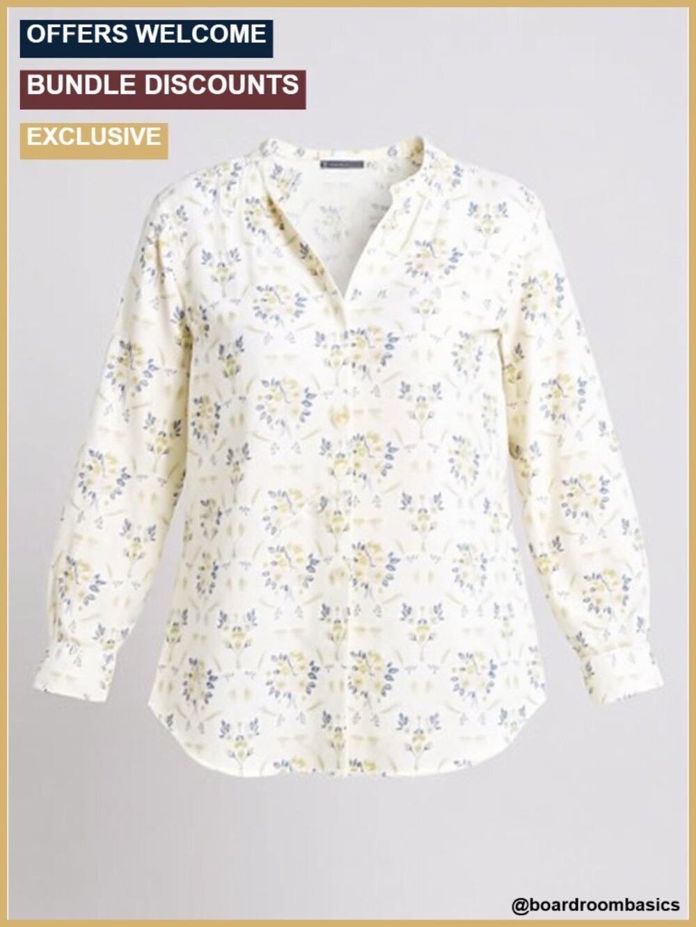 Cotton Short Sleeve V Neck Floral Ruffle Blouse Business Casual Top